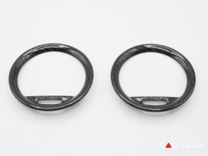 FIAT 500 Vent Cover Trim Kit - 2 piece set - Carbon Fiber